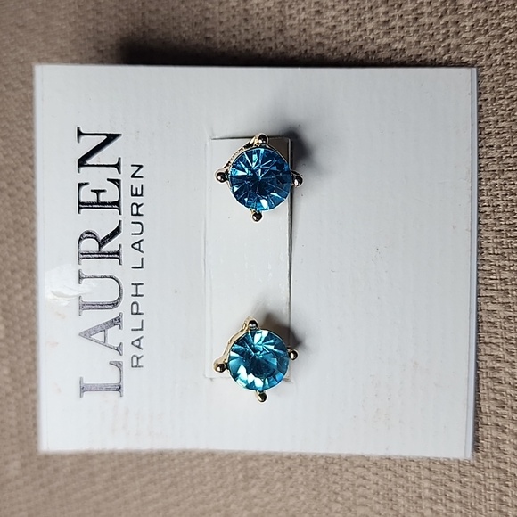 Lauren Ralph Lauren Jewelry - New Lauren Ralph Lauren Baby Blue Stud Earrings
